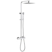 Душевая стойка ABBER Daheim AF8260L с термостатом без излива, хром