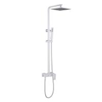 Душевая стойка ABBER Daheim AF8220WL без излива, белая матовая